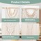 Large Handmade Boho Macramé Wall Hanging – 43" x 32" Woven Tapestry with Wooden Beads & Rod, Includes 3-Color Beads, Clips & Green Cotton Rope, Perfect Wall Art Decor for Living Room, Bedroom, or Wedding